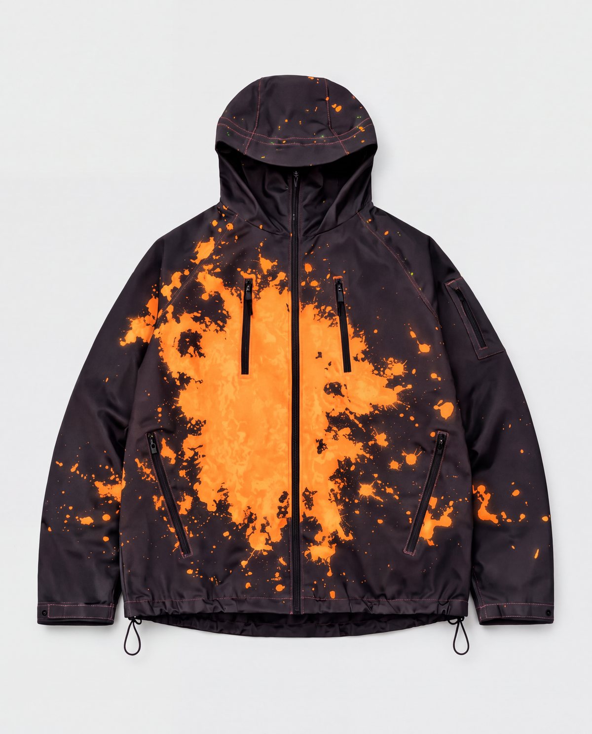 The AVYRO jacket wet, orange splash